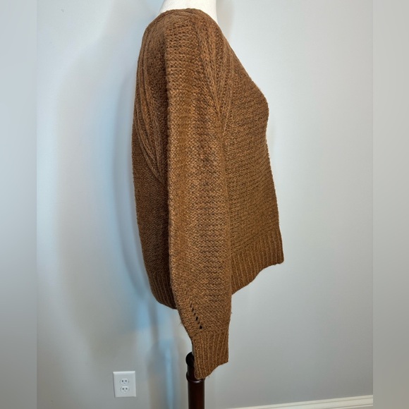 Sz S Universal Thread ballon sleeve rust terracotta sweater oversized - Picture 4 of 7